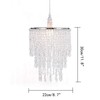Waneway 3 Tiers Ceiling Chandelier Pendant Light Shade with Acrylic