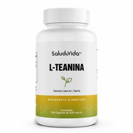 L-Teanina - Aminoácido 200 mg por Porción (1 al Día)  120 Cápsulas  SV  Sin Gluten y Sin OMG