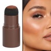 Eyebrow Powder Stamp Kit with 2Pcs Brushes 20Pcs Stencils Long