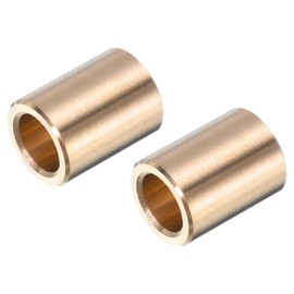 uxcell 2pcs Sleeve Bearings 1/4" Bore x 3/8" OD x 1/2" Length Self-Lubricating Brass Bushing