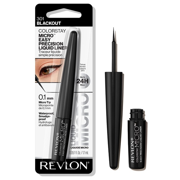 REVLON REVLON ColorStay Micro Easy Precision Liquid Eyeliner, Waterproof, Smudgeproof,