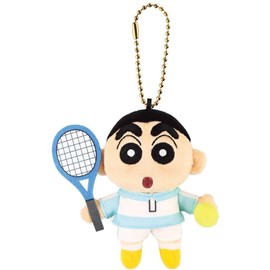 Tees Factory Crayon Shin-chan Club Mascot, Tennis Club, H4.7 x W 3.3 x D 2.0 inches (120 x 85 x 50 mm), Within KS-5546848TE