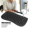 USB Keyboard Durable Plastic 87 Keys KB‑301B Keypads General Ergonomically