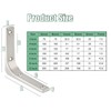 ZiYuya 4PCS Shelf Bracket, Right Angle Corner Brackets Heavy Duty