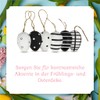 HEITMANN DECO Hanging Eggs Set of 6 Black / White