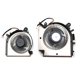 Fleshy Leaf Replacement CPU + GPU Cooling Fan for MSI Katana GF76 Pulse GL76 MS-17L1 GF66 11UC Pulse GL66 11UEK MS-1581 Series PABD08008SH-N459 PAAD06015SL-N460 DC5V
