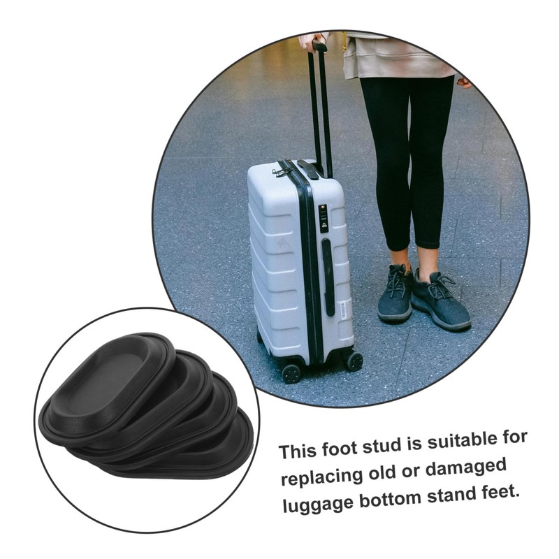 Healvian 4pcs Luggage Feet Pads Durable Replacement Stand Feet for