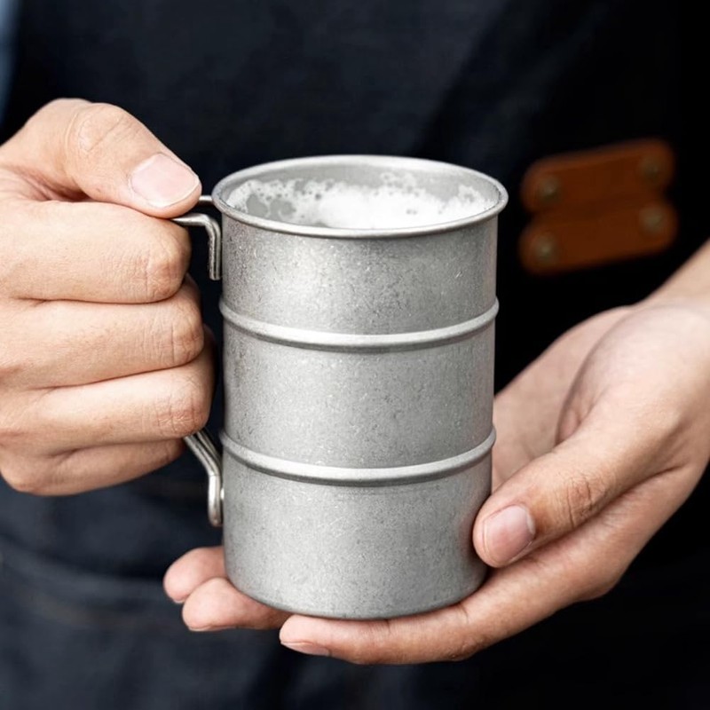 Plmvhpb 1 boccale da birra in stile retrò industriale, 304,