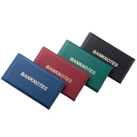 MC.Sammler Banknote Album Pocket Album for 20 Banknotes Coin Album Scrapbook Black