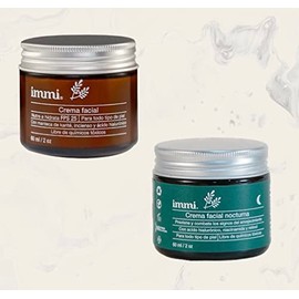 Bizzico Immi crema facial de da FPS 25 con 60 ml  crema facial nocturna con 60 ml (Para todo tipo de piel)                                            
