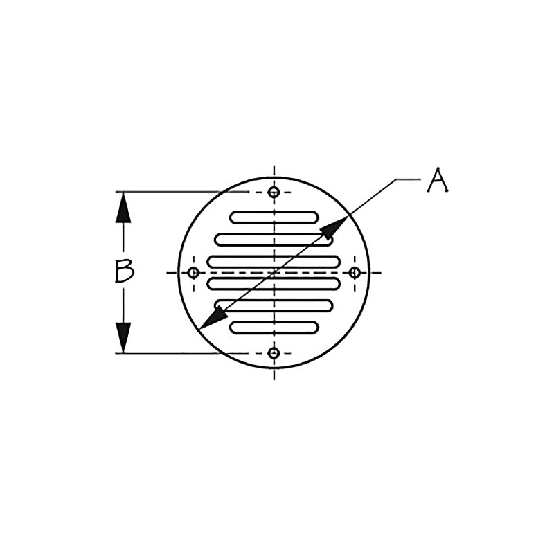 Seadog 3316011 Ss Drain Cover/Vent 2-1/2
