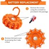DK 6-Pack LED Reflective Road Flare Car Emergency Kit Magnetic