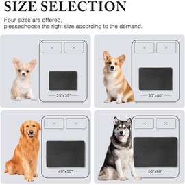 HOMBYS Chewproof Dog Blanket for Dogs, Leak Proof Soft Furry Pet Blanket Couch Cover Protection, Sofa, Bed & Furniture Protector, Indestructible Dog Blanket for Chewers, (Black,24.8"x33")