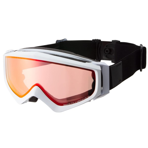 SWANS Snow Goggles, Made in Japan, GUEST-MPDH GLW, Shadow Mirror x Polarized Pink, Skiing, Snowboarding, Free Size