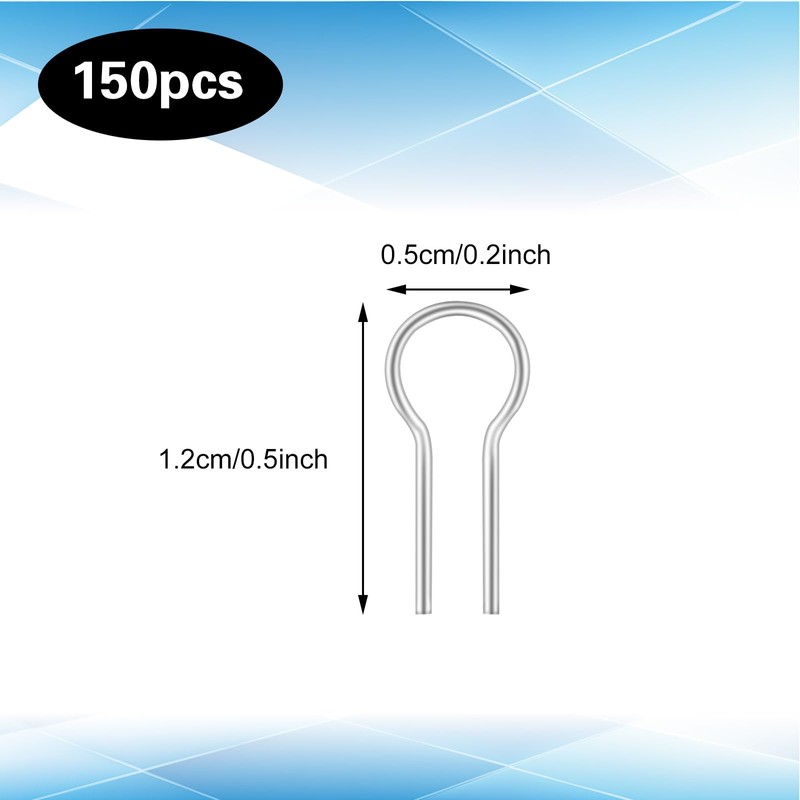 Gjinxi 150 Pcs High Temperature Nichrome Wire, R Shaped Hanging