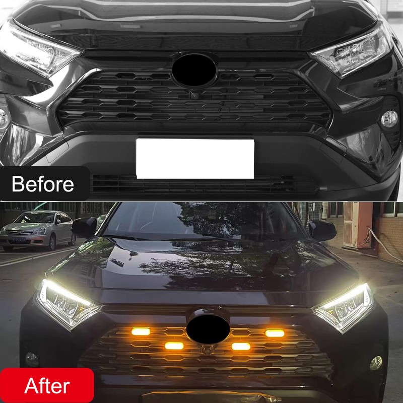 HIGH FLYING for Toyota RAV4 2019-2025 Car Accessories Front Center