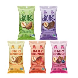 Daily Crunch Sprouted Almonds, 1.5 Ounce Mini, On-The-Go Bags, Sprouted and Dehydrated for a Unique Crunch, Keto Friendly, Non-GMO (5 Count) (1.5 Ounce, Variety Pack)