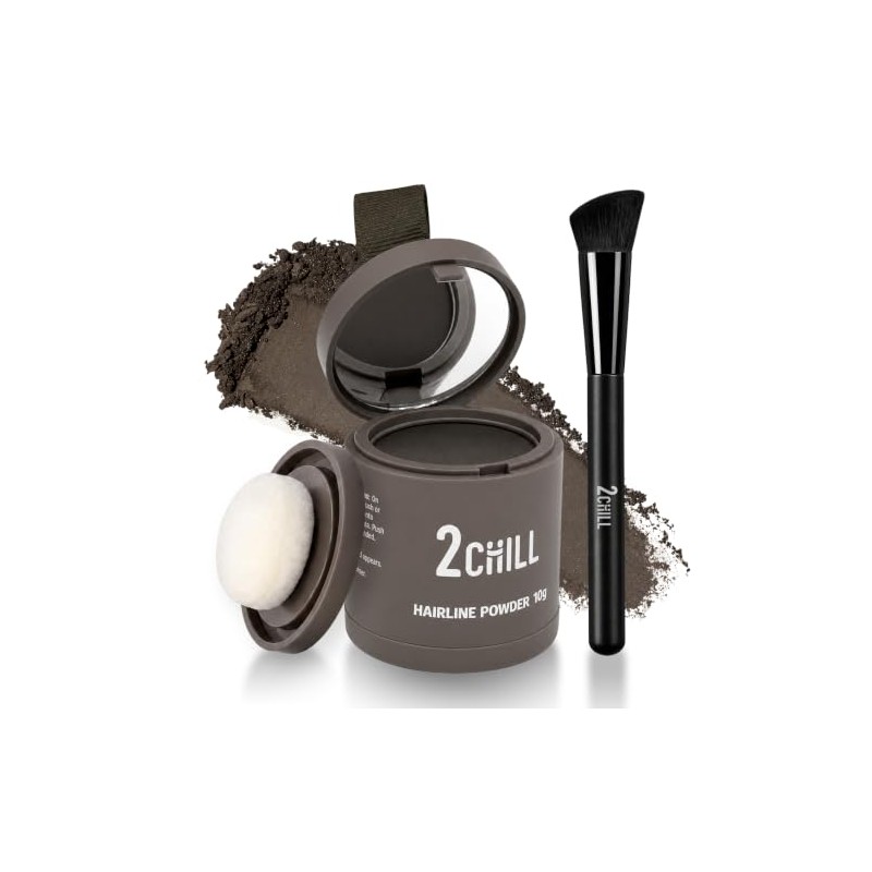 2CHILL Hairline Powder, Dark Brown, 10g