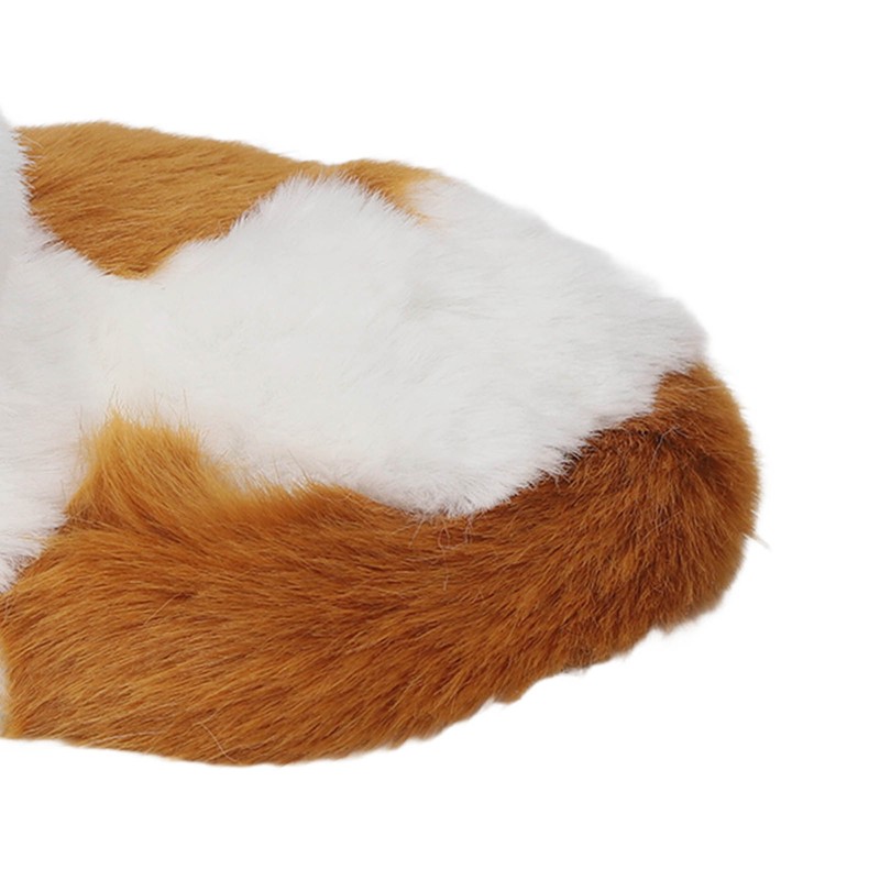 Simulation Furry Cat Figurine Home Cute Funny Synthetic Fur Cat