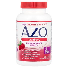 AZO 크랜베리 요로 건강 소프트젤 100정 AZO Cranberry Urinary Health Softgels 100 Count