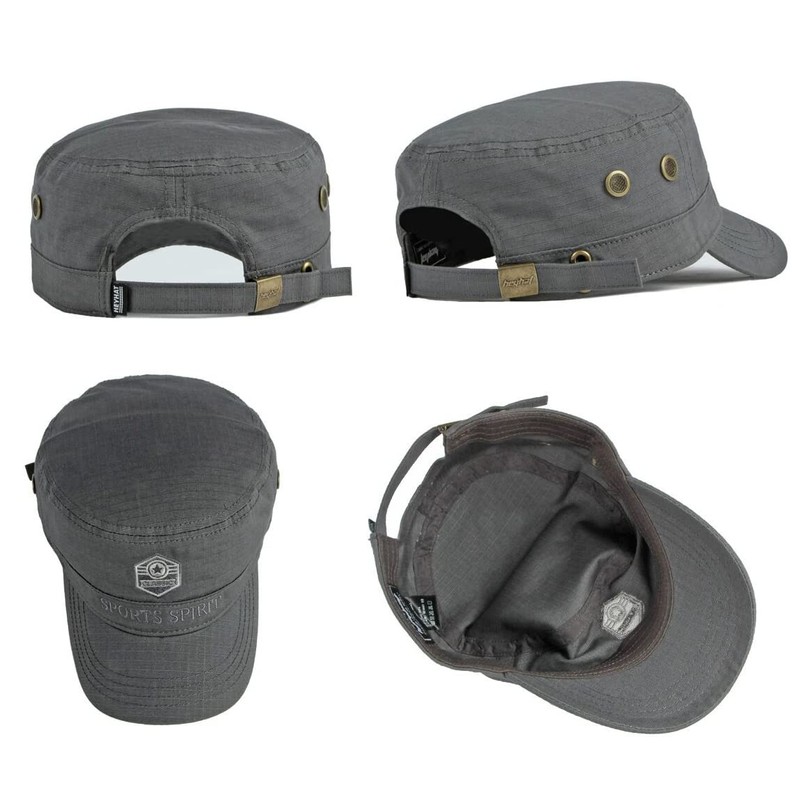 LOJAX Men's Work Cap, Restoration Military Hat, Cotton, Breathable, Casual,