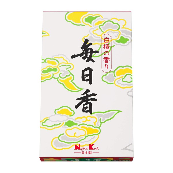Nihon Kodo Mainichi Incense, 5 Medium Tips, Sandalwood, Approx. 0.6