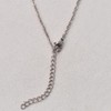 Dancing Wolf Silver Lucy Name Necklace Initial Charm Nameplate Necklaces