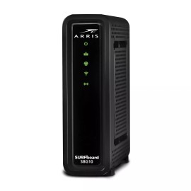 ARRIS SURFboard SBG10 DOCSIS 3.0 16 x 4 Gigabit Cable Modem & AC1600 Wi-Fi Ro...