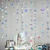 Iridescent 16th Polka Dot Star Garland Streamer Holographic Metallic Paper