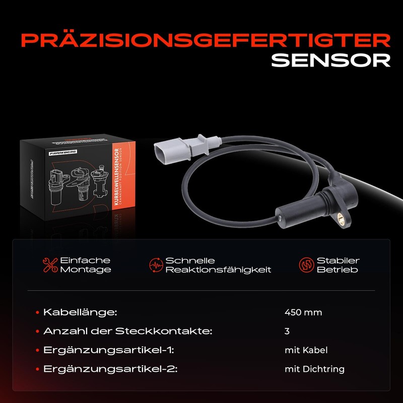Crankshaft Sensor Pulse Sensor for A3 A4 A6 Galaxy A-l-h-a-m-b-r-a