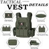 LASVENIS Tactical Vest for Men Weighted Vest Fully Adjustable Outdoor