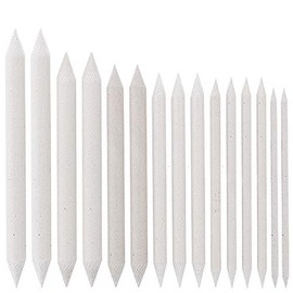 Estompen Paper Mop Set of 15 7 Different Sizes: Diameter 4 mm 6 mm 7 mm 8 mm 10 mm 12 mm