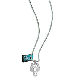 Precious Pearl 12 Zodiac Pendant Necklace, Pearl in Oyster Kit Birthday Gift Set, Locket Clasp Pendant with 19.5" Chain (Scorpio)