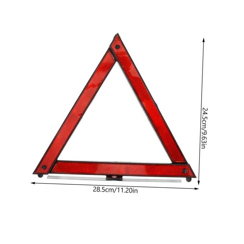 Healeved 3pcs Reflective Road Emergency Triangle Kit Warning Sign for