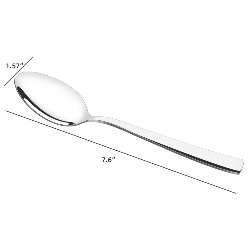 Kekow 16 Pieces Dinner Spoon Set, Stainless Steel Dinner Spoon,