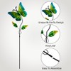 Venniy 5 Pack Butterfly Decorative Garden Stakes,Outdoor Metal Decor Outdoor