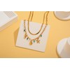 GLORIG Gold Seashell Necklace For Women With Ocean Charms Necklace