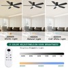 NKPU 52inch Flush Mount Ceiling Fans with Lights and Remote