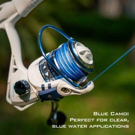 KastKing Superpower Silky8 Braided Fishing Line, Blue Camo, 8 Strands, 30 LB, 300 Yds