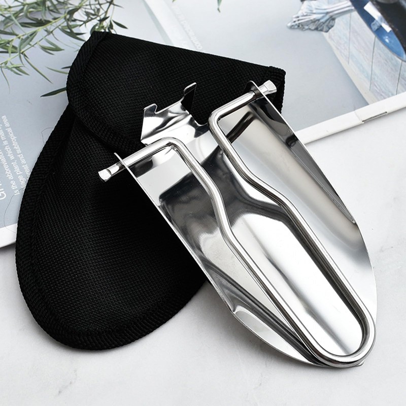 Folding Shovel Camping Shovel Multi-Function Mini Spade with Carrying Pouch