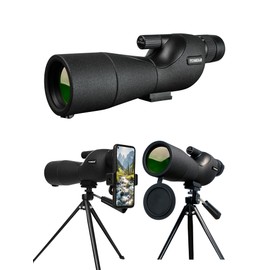 Spotting Scope Monocular Telescope High Magnification HD 25-75x60 Variable Multiplier Low Light Night Vision For Target Shooting Hunting Bird Watching Wildlife Scenery