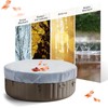 Round Hot Tub Cover 420D Polyester Waterproof Spa Covers for
