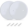(2 Pack) AP-12031, 5 Inch White Metal Ceiling Blank-Up Cover,