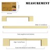 Amerdeco 10 Pack Brushed Gold Cabinet Pulls 5 Inch(128MM) Hole