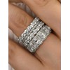 4 Pcs/Set Fashion Cubic Zirconia Ring For Women For Wedding