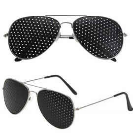 Boeing pinhole glasses gold pinhole glasses eye exercise glasses pinhole sunglasses gold 3ea