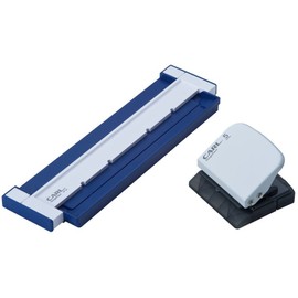Carl Office Equipment GP-20-B Loose Leaf Punch, Gauge Punch, A5 Compatible, 20 Holes, 5 Sheets, Blue