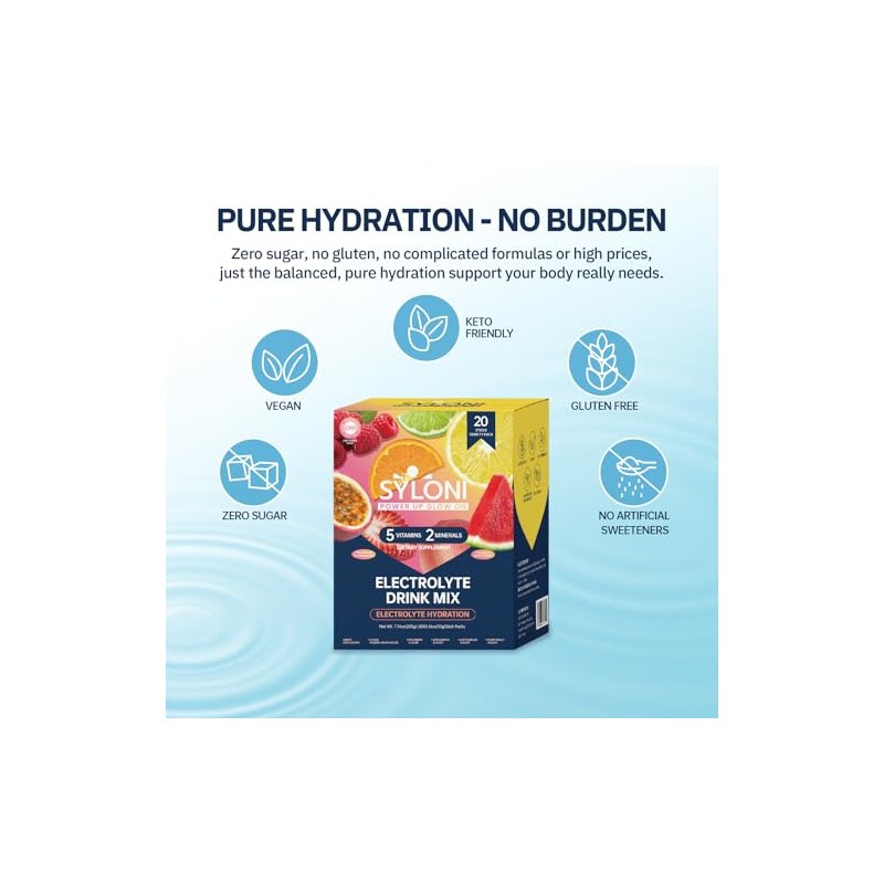 Syloni Electrolyte Powder Variety Pack - Sugar Free Hydration Mix