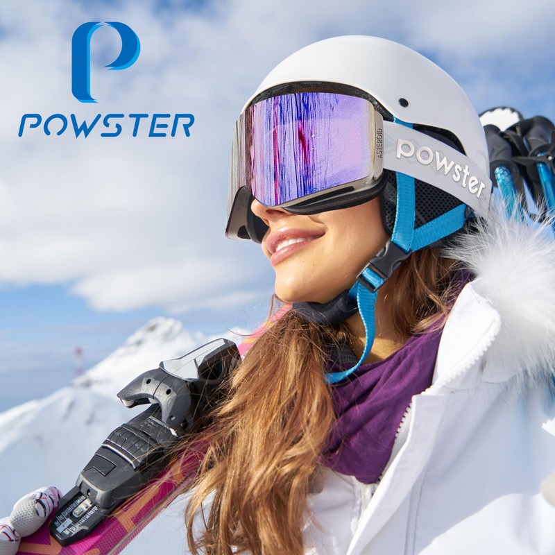 Powster Ski Snowboard Skate Goggles with SPXTRA Technology [High Precision