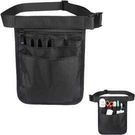 Kellnertasche mit Gürtel, Tasche Krankenschwester Gürteltasche, Gürteltasche Einzelhandel Damen, Schwarz Kellnertasche mit Gürtel Gürteltasche Damen, Verstellbare Krankenschwester Tasche